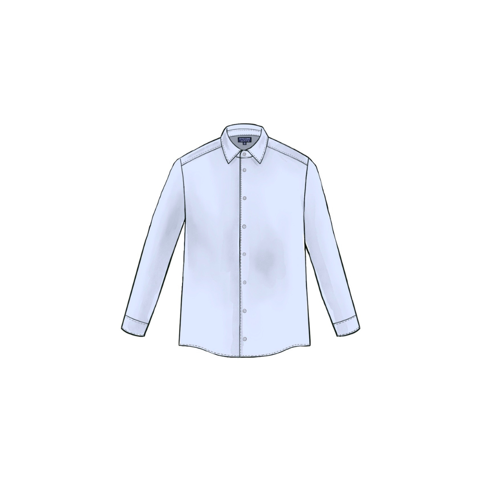 Longueur avant de la chemise et de la taille