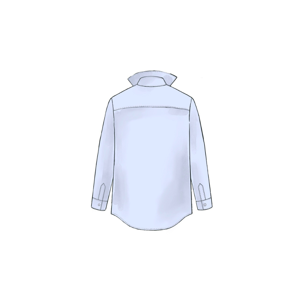 Longueur arrière de la chemise